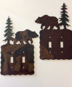 Bear Double Toggle Switch Plate Cover