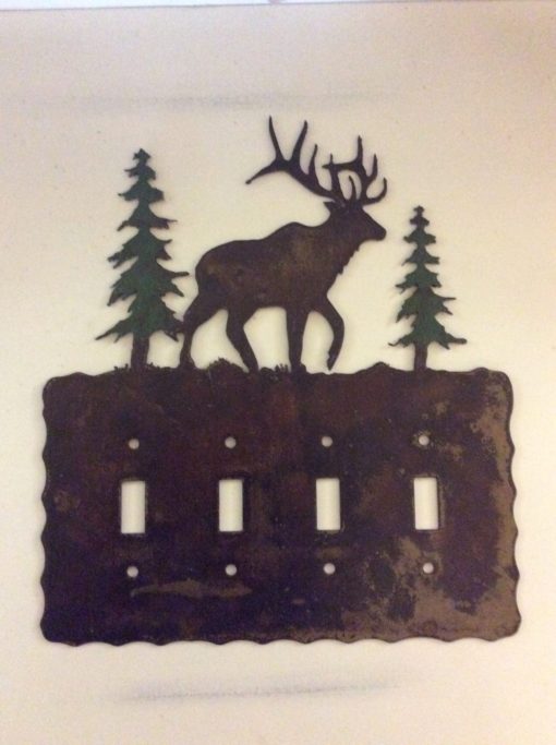 Elk Quad Toggle Switch Plate Cover