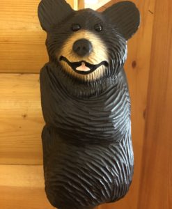 Wood Carved Hanging Bear