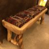 Aspen Log Bench With Upholstered Seat 48