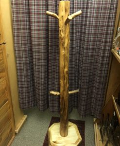 Aspen Log Coat Rack Free Standing