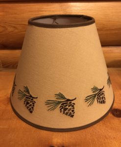 Pinecone Embroidered Lamp Shade