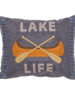 Lake Life Chain Stitch Pillow