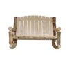 Outdoor Log Loveseat Rocker