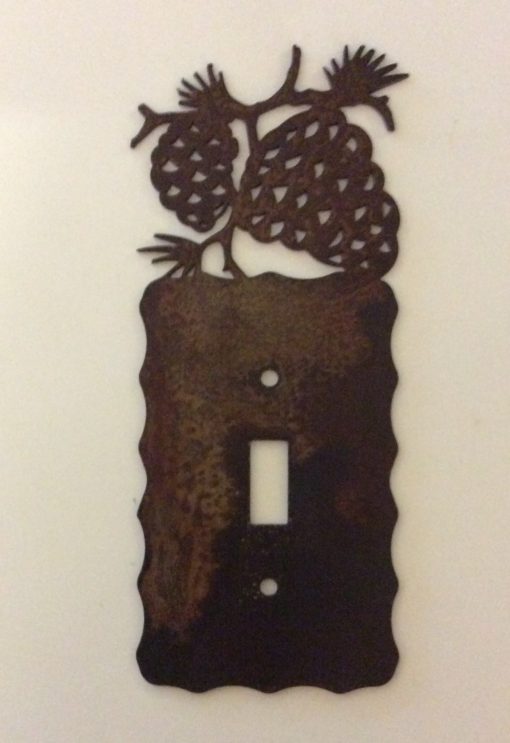 Pine Cone Single Toggle Switch Plate Cover