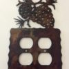 Pine Cone Double Outlet Switch Plate Cover