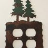 Pine Tree Double Outlet Switch Plate Cover
