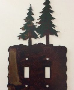 Pine Tree Double Toggle Switch Plate Cover