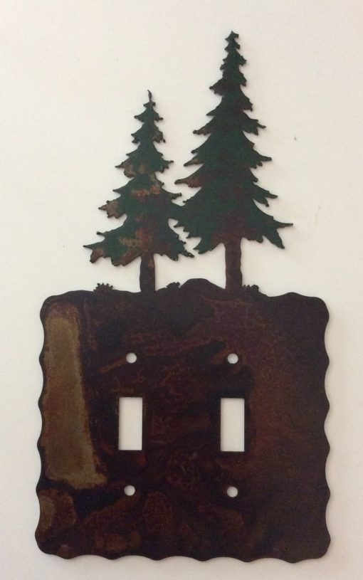 Pine Tree Double Toggle Switch Plate Cover