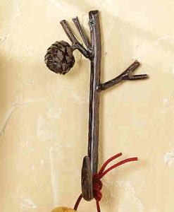 Pinecone Metal Single Hook